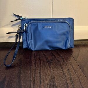 Tumi Blue Wristlet Clutch